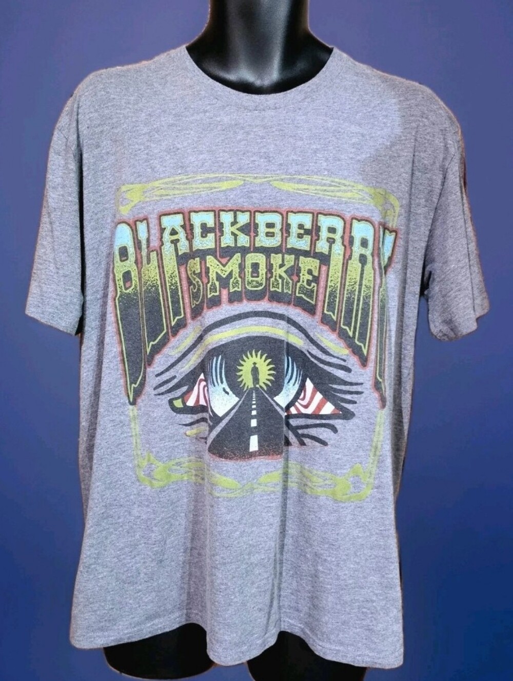 Blackberry Smoke Tour T-shirt Shirt Gray Men Size XL Large Country Music EUC